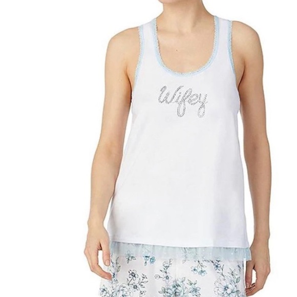 Bundle of 2 Kensie Lace Trimmed Bridal Tank Tops - Picture 2 of 10